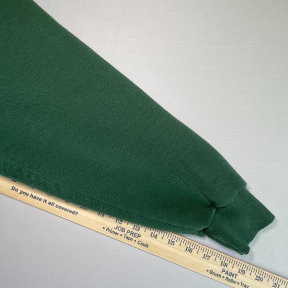 VINTAGE Russell Kearney Catholic Sweatshirt Green | Yellow Embroidery | Mens XL - Picture 8 of 8